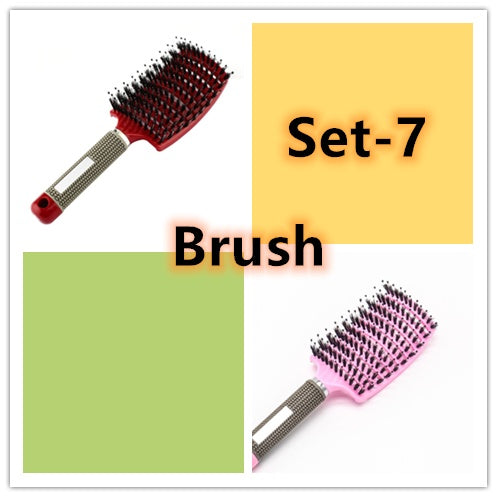 Hairbrush Anti Kit Brushy Women Detangler Hair Brush Bristle Nylon Scalp Massage Teaser Hair Brush Comb Hairbrush Anti Kit Brushy Women Detangler Hair Brush Bristle Nylon Scalp Massage Teaser Hair Brush Comb